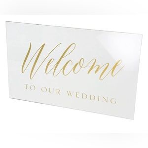 Wedding welcome sign